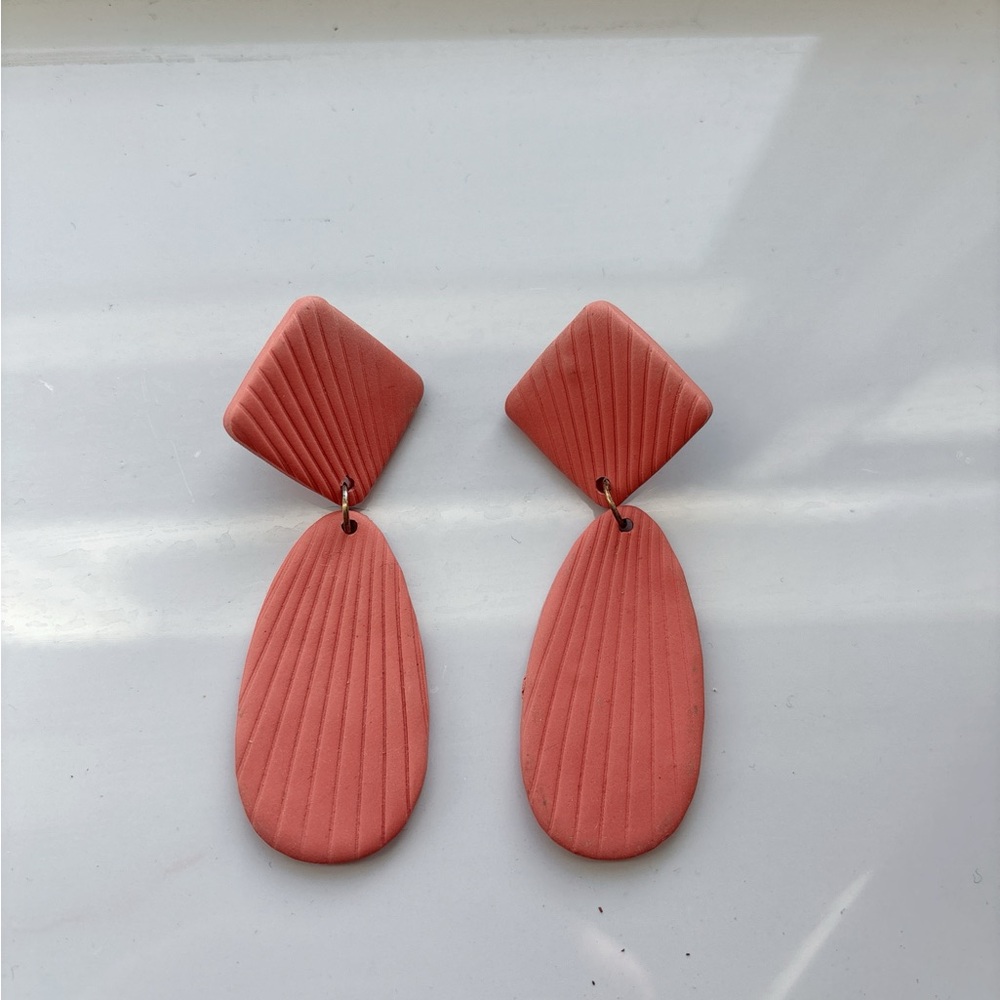 (3/$30) Clay statement handmade earrings